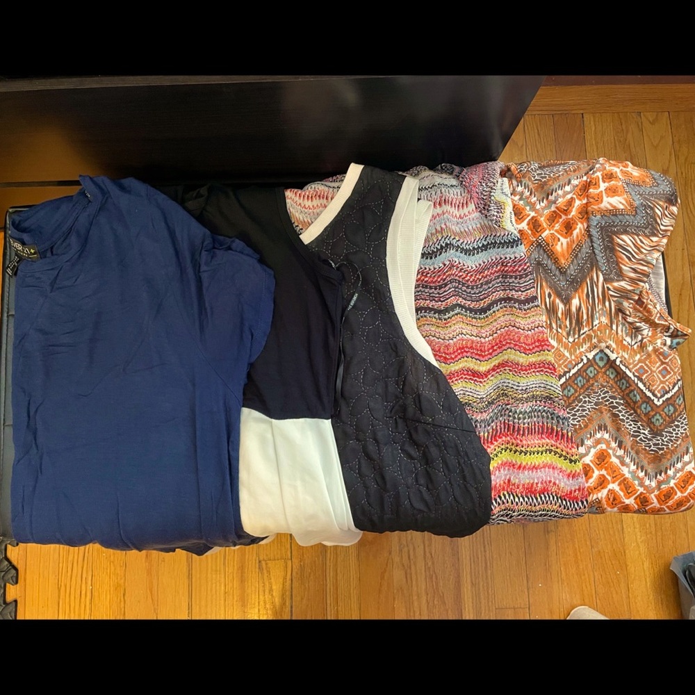 Bundle of 5 XXL/2X tops